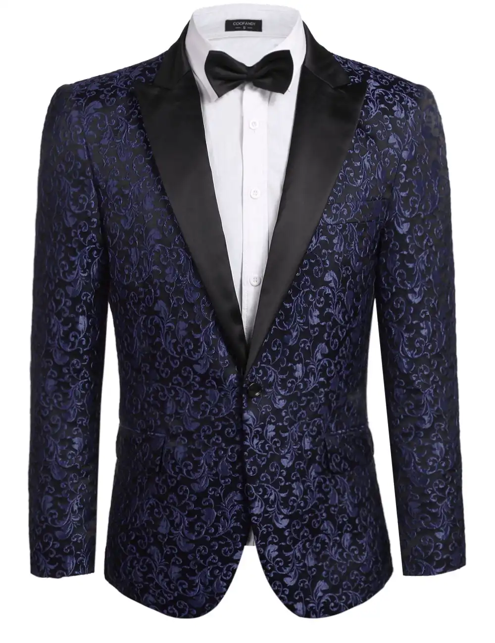 Linen Blend Floral Blazer Jacket