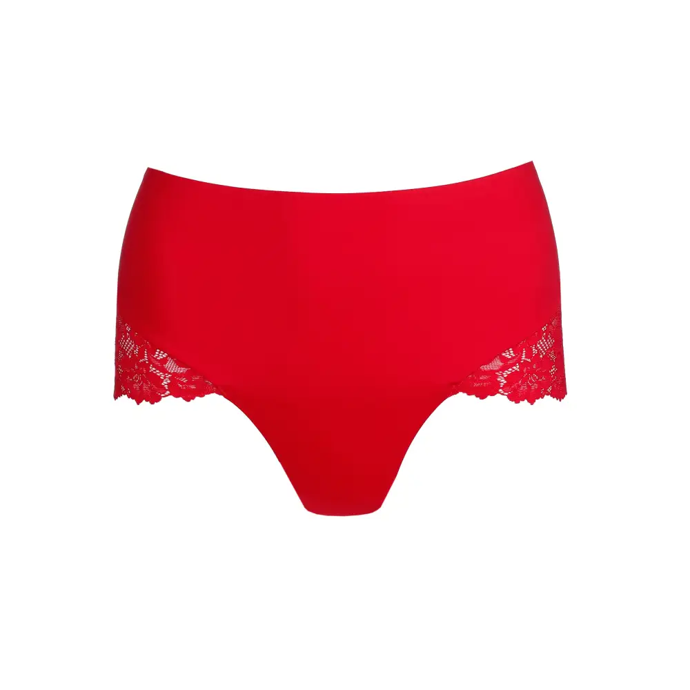 Women's Full Coverage Seamless Bonded Edge Elastic Waistband Cotton Gusset Floral Lace Cotton Retro Detail Soft Fabric Stretch Fit High Waist Panty