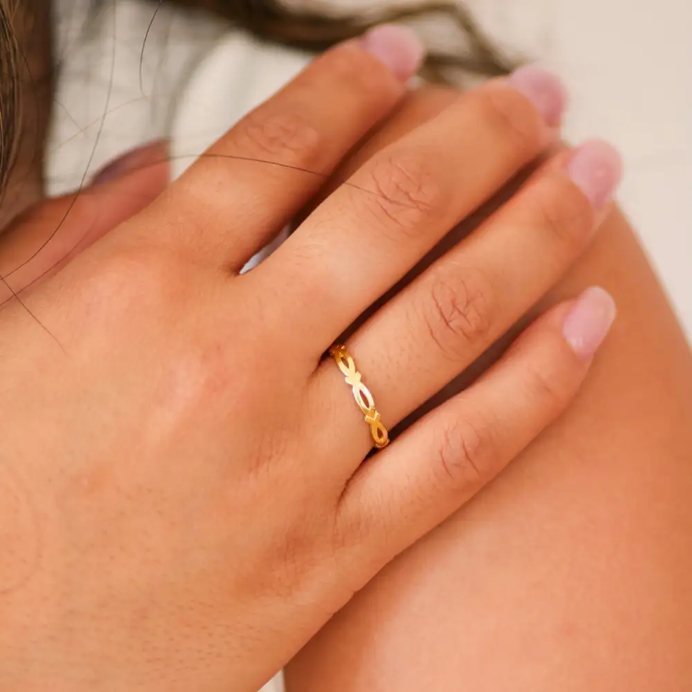 Minimal Ichthys Statement Ring