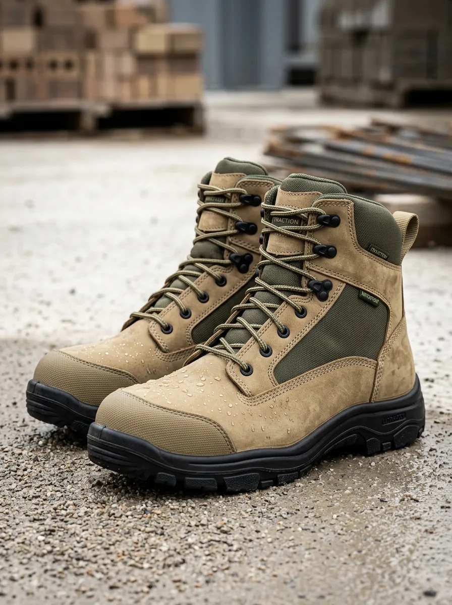 Trail Tactical Workwear Men's Waterproof Work Boots
