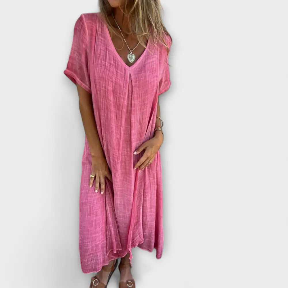 Linen Cotton Casual Dress