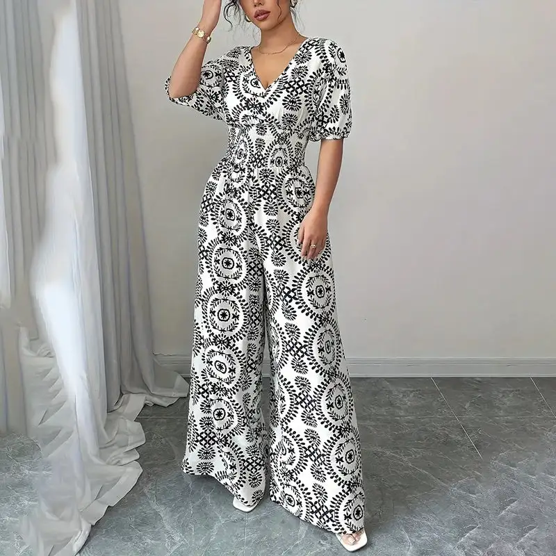 Relaxed Wide-Leg Casual Jumpsuit