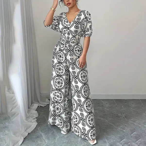 Relaxed Wide-Leg Casual Jumpsuit
