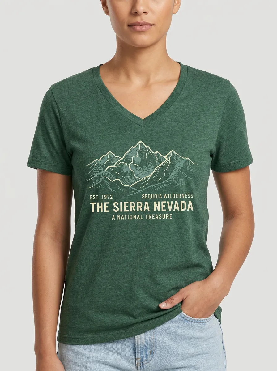 Unisex Sierra Nevada Mountain Sequoia Wilderness T-Shirt