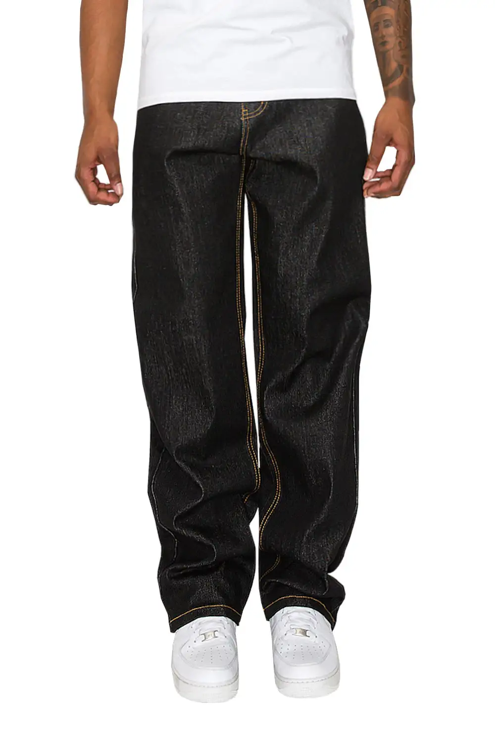 Men's Raw Baggy Denim Jeans