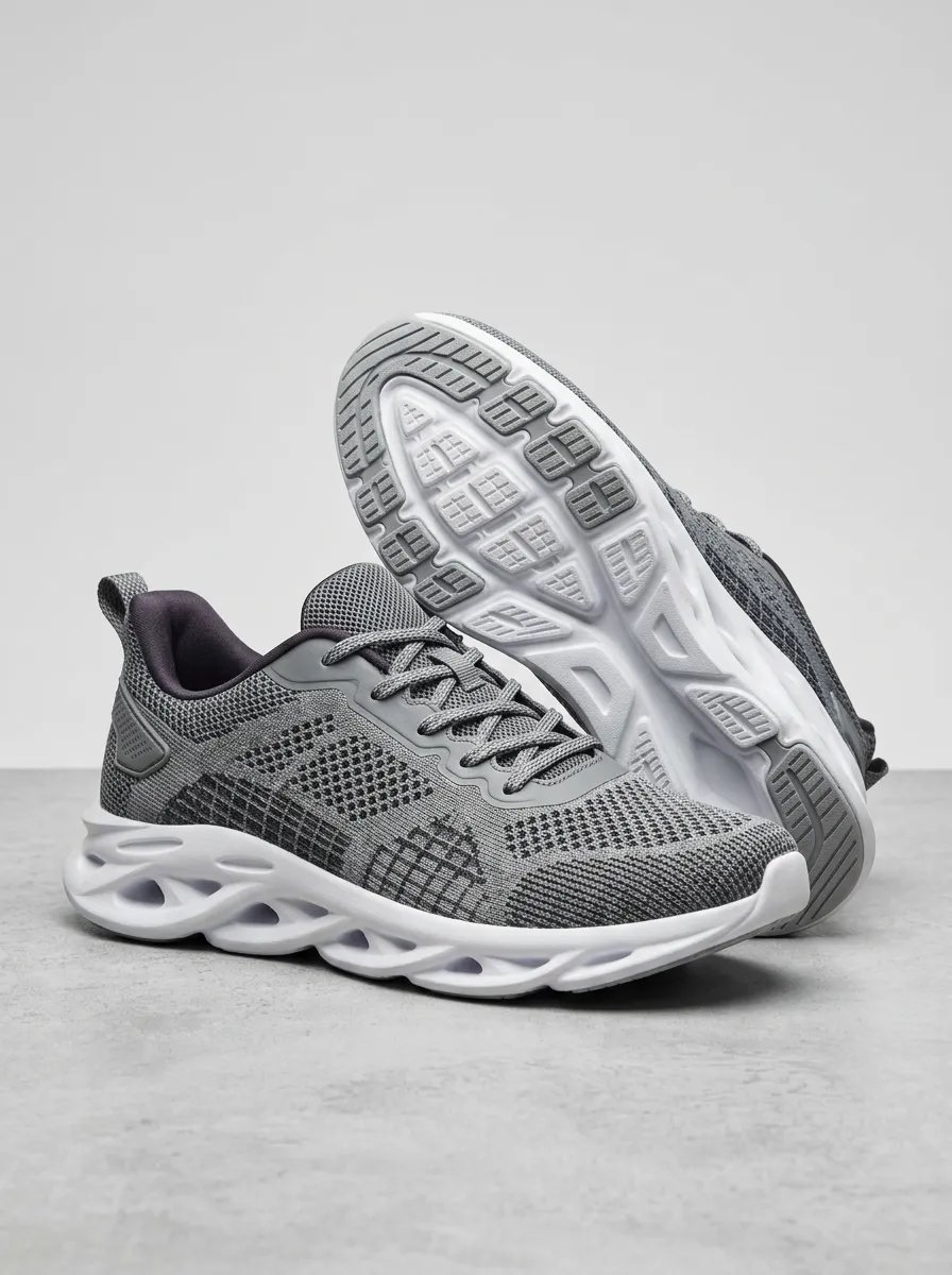 Unisex Mesh Breathable Patterned Print Sneakers