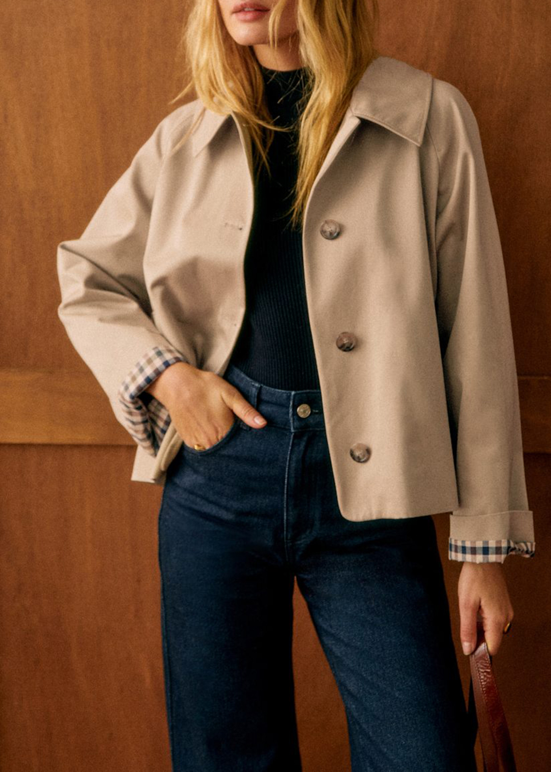 Light Beige Oversize Trench Coat