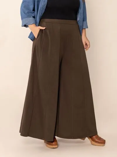 Plus Wide Leg Pocket Pants