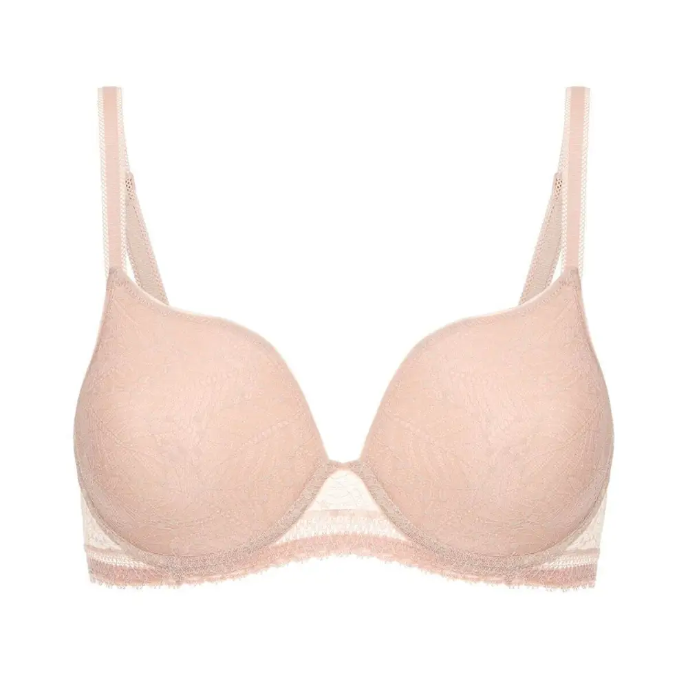 Women's Full Coverage Underwire Spacer Molded Seamless Lace Mesh Bra
