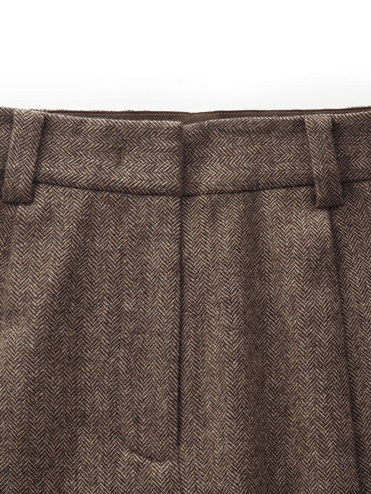 Washable Wool Women Full Length Pants