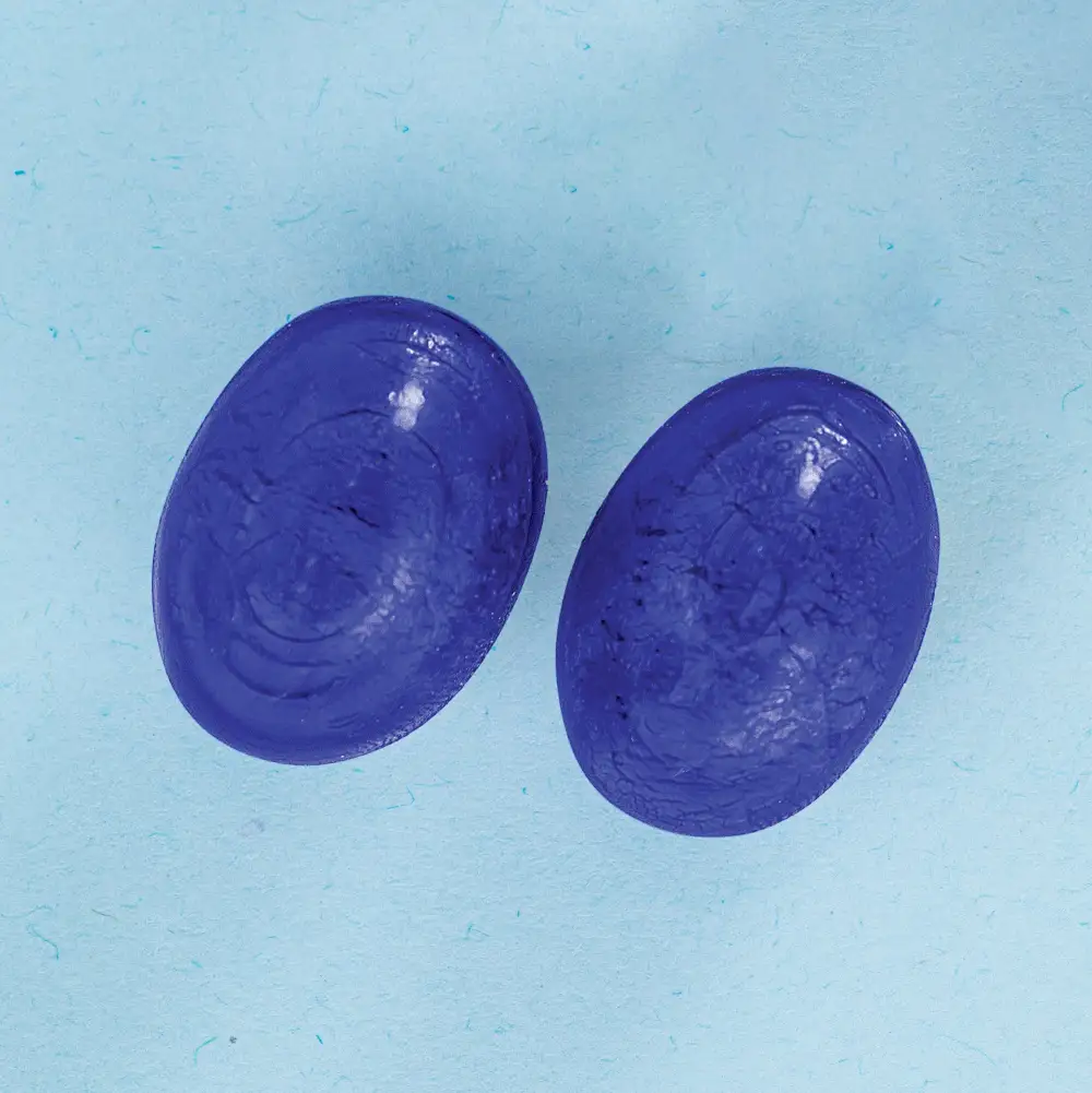 Glass Oval Clip On Earrings