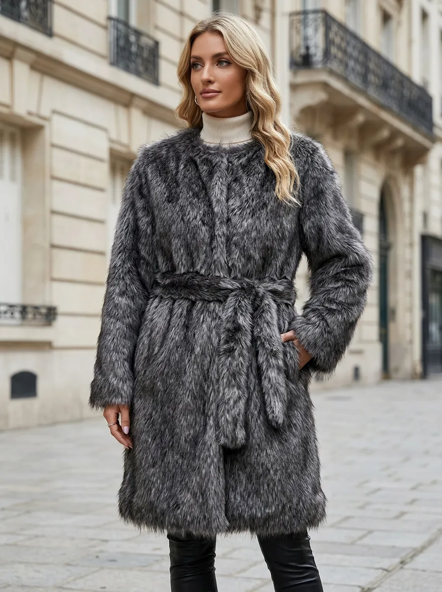 Women's Faux Fur Winter Coat