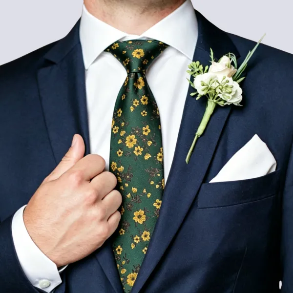 Floral Necktie Set