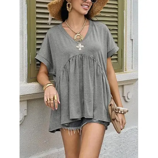 Women's Summer Peplum Top