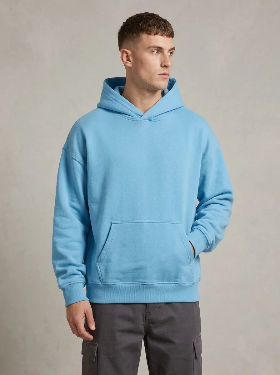 Casual Fit Plain Unisex Everyday Hoodie