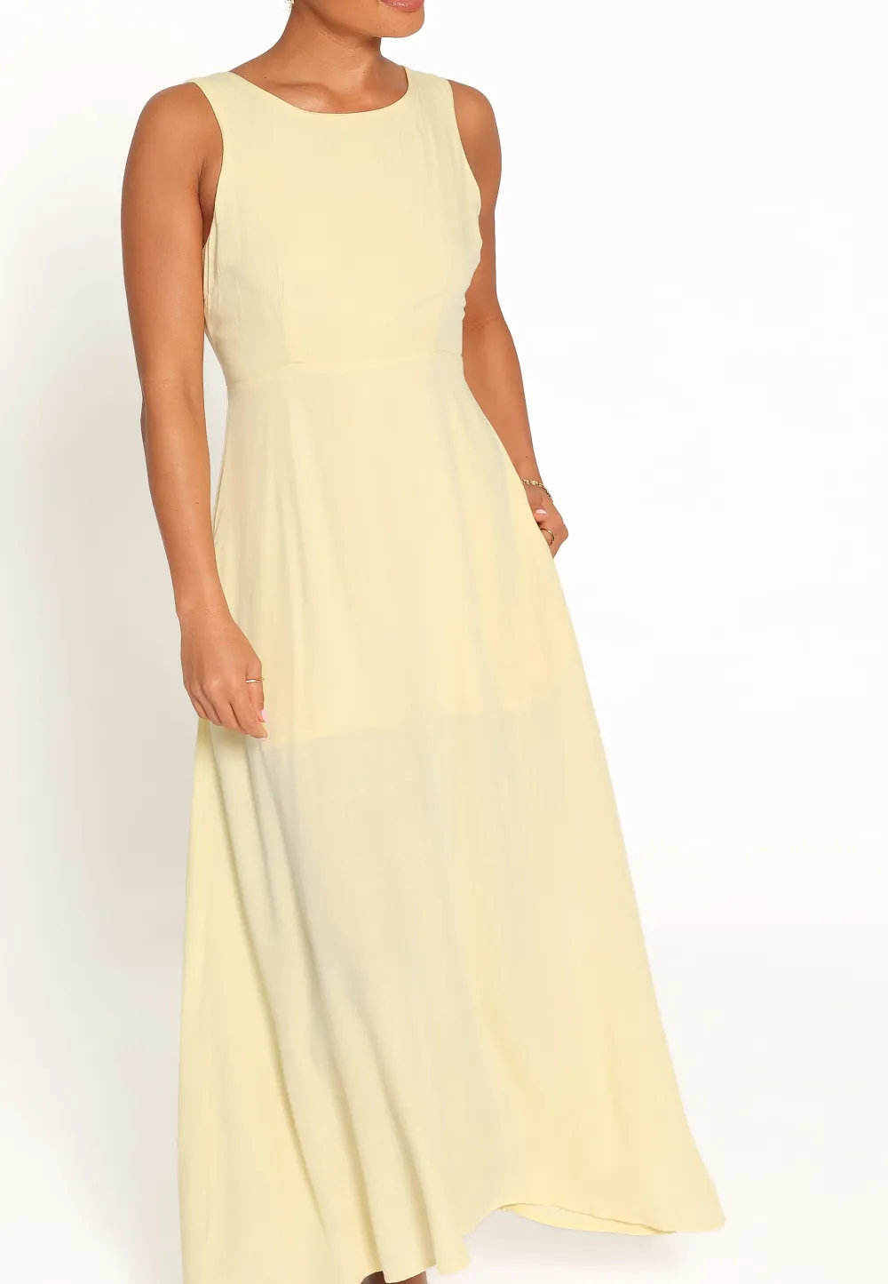 A-Line Boat Neck Midi Dress