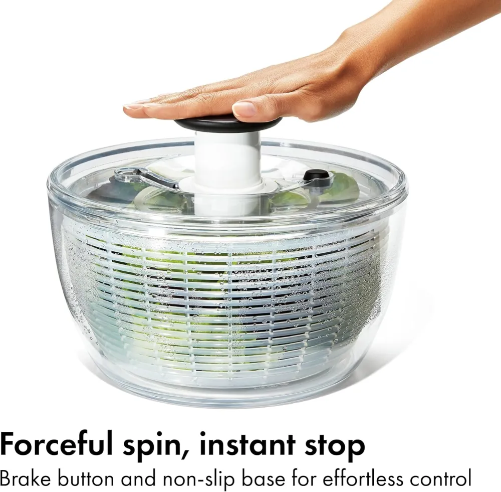 6.22 Qt Salad Spinner, Vegetable Washer with Bowl & Strainer