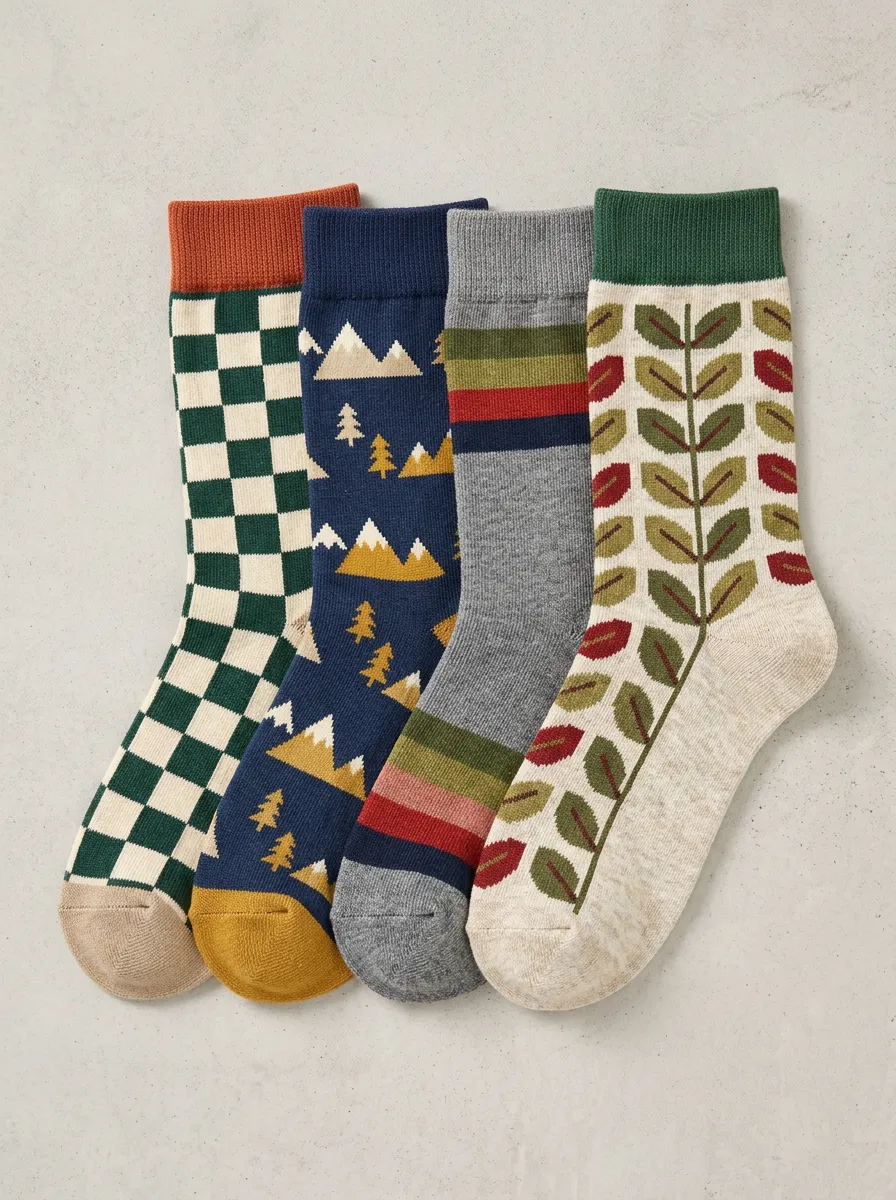 Women's Four Pair Casual Socks