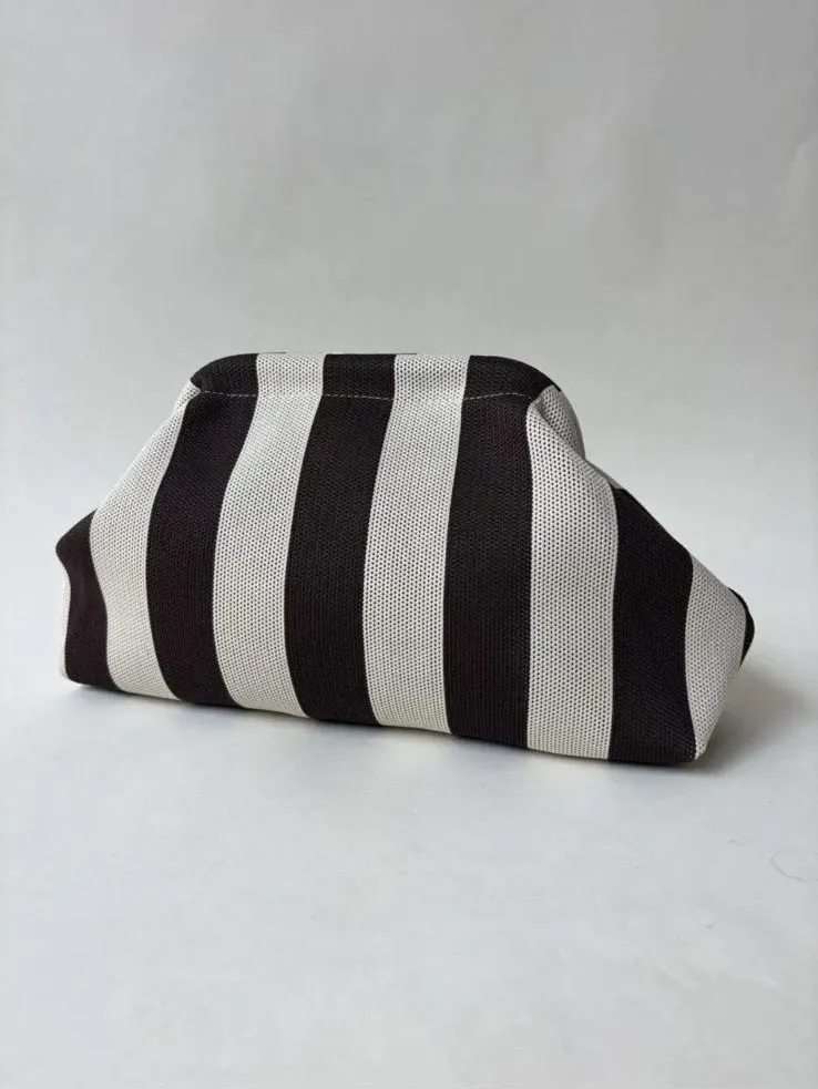 Polished Striped Everyday Cosmetic Bag