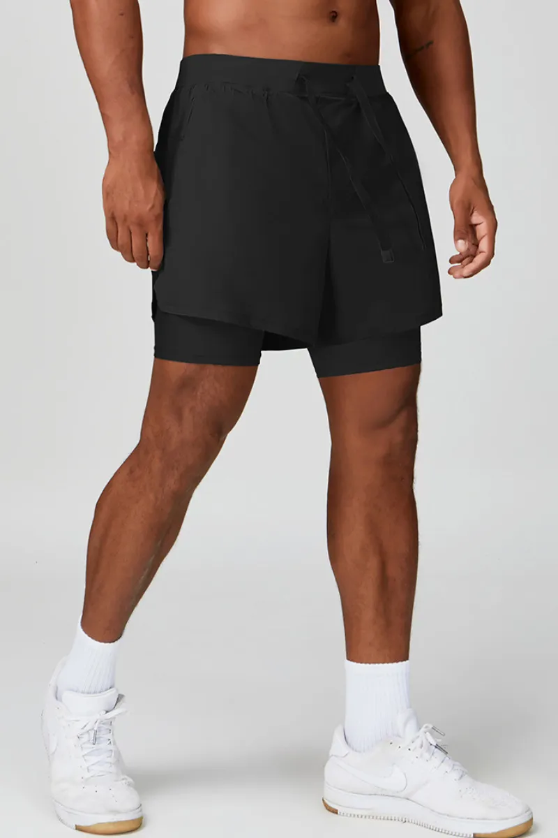 Quick Dry Breathable Drawstring Athletic Shorts