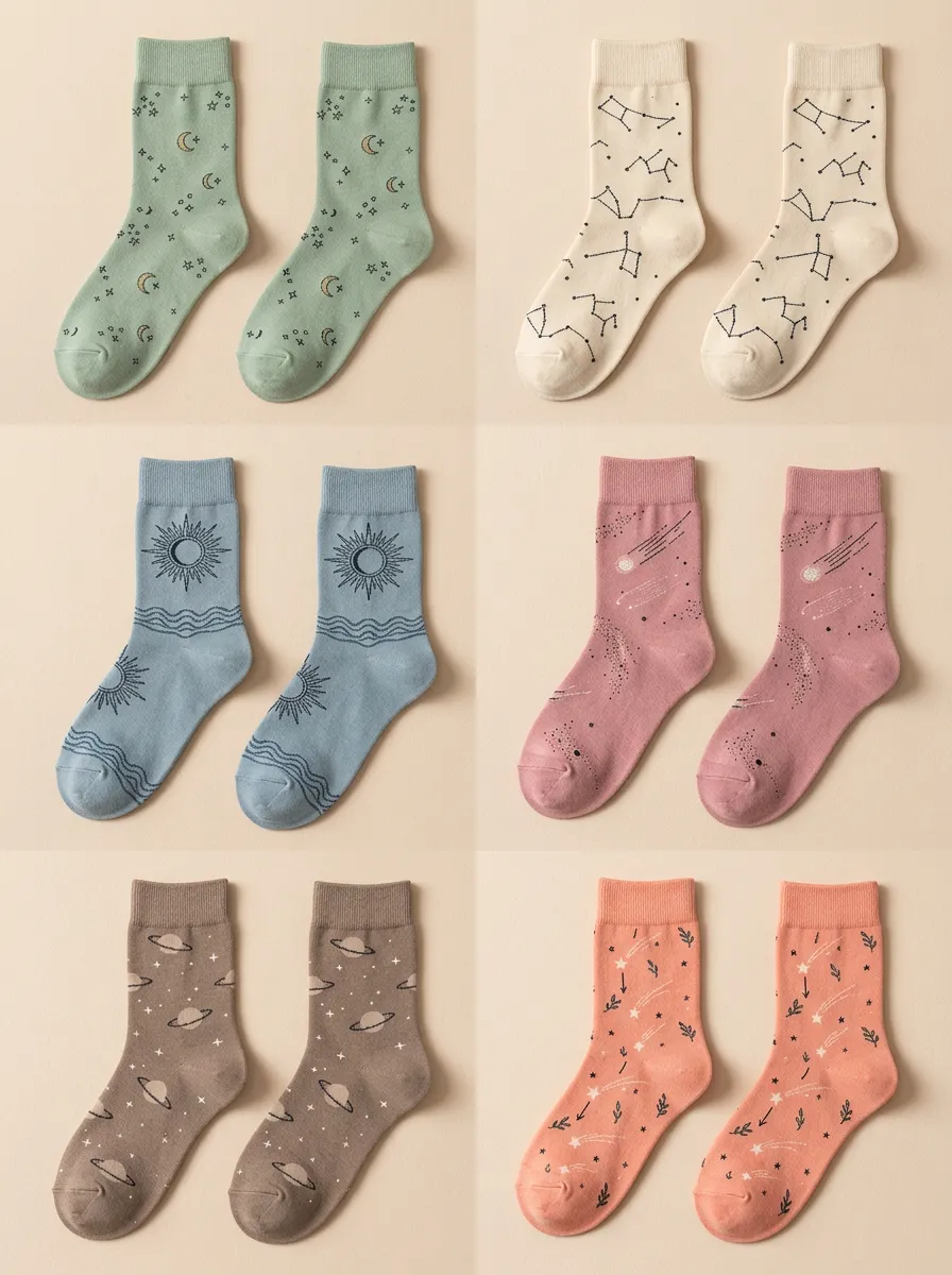Women's Galaxy Constellation Crew Sock Set