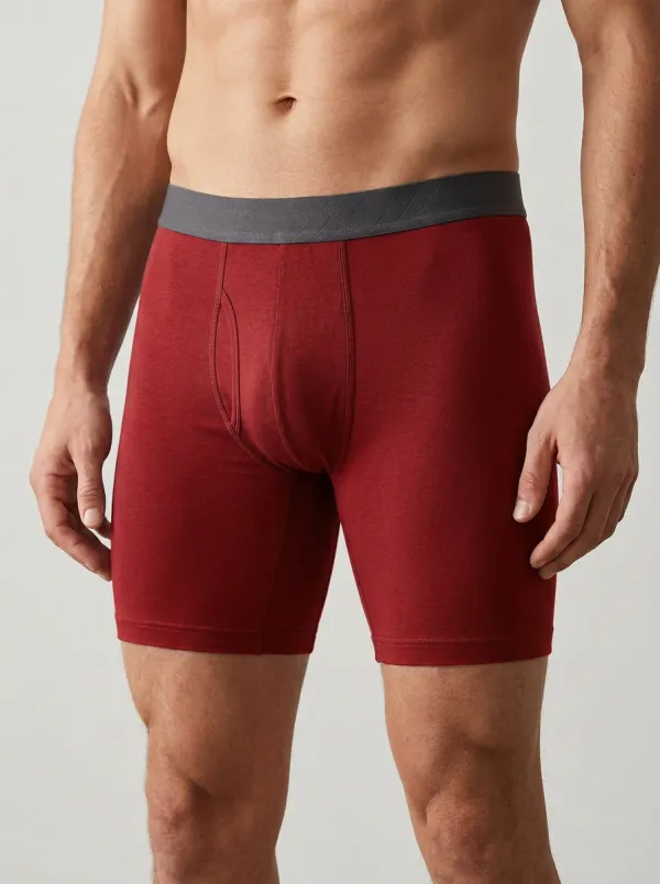 Classic Minimalist Waistband Detail Edit Men's Boxer Briefs