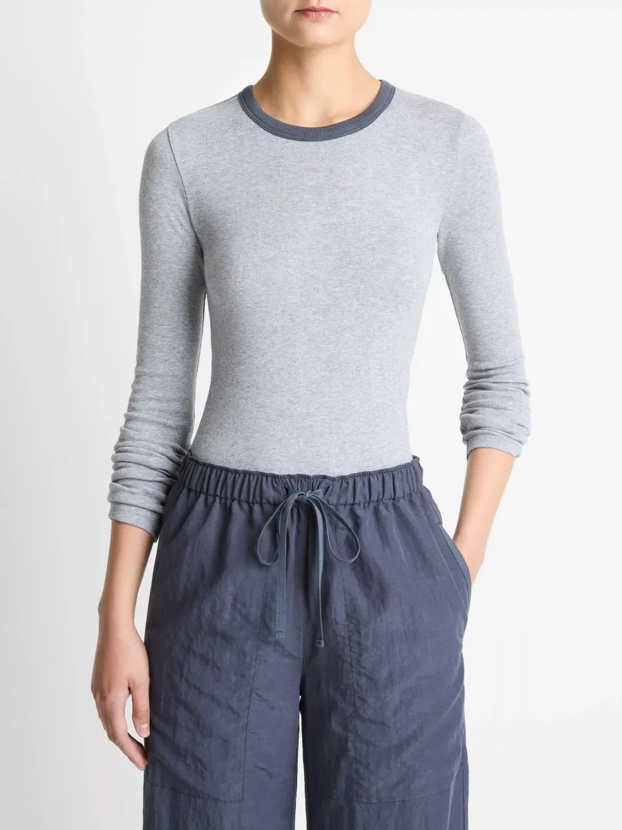 Contrast Round Neck T-Shirt