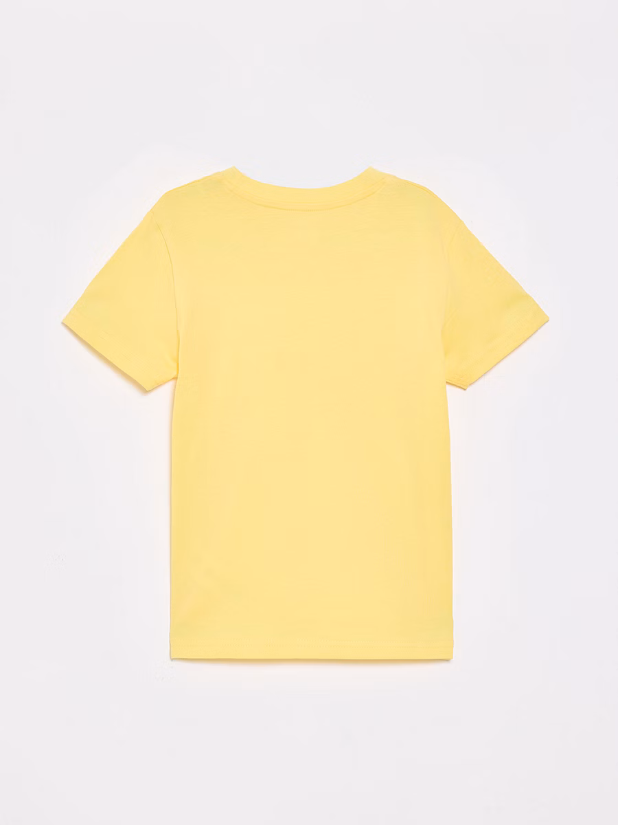 Yellow Crew Neck School T-Shirt 2 Pack detail 3
