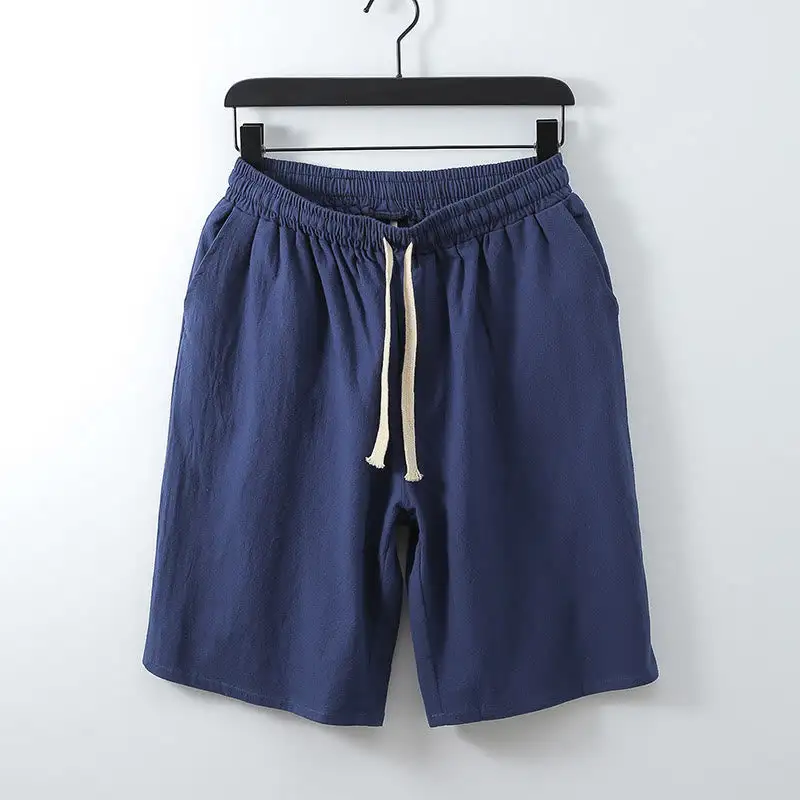 Pocketed Cotton Blend Shorts