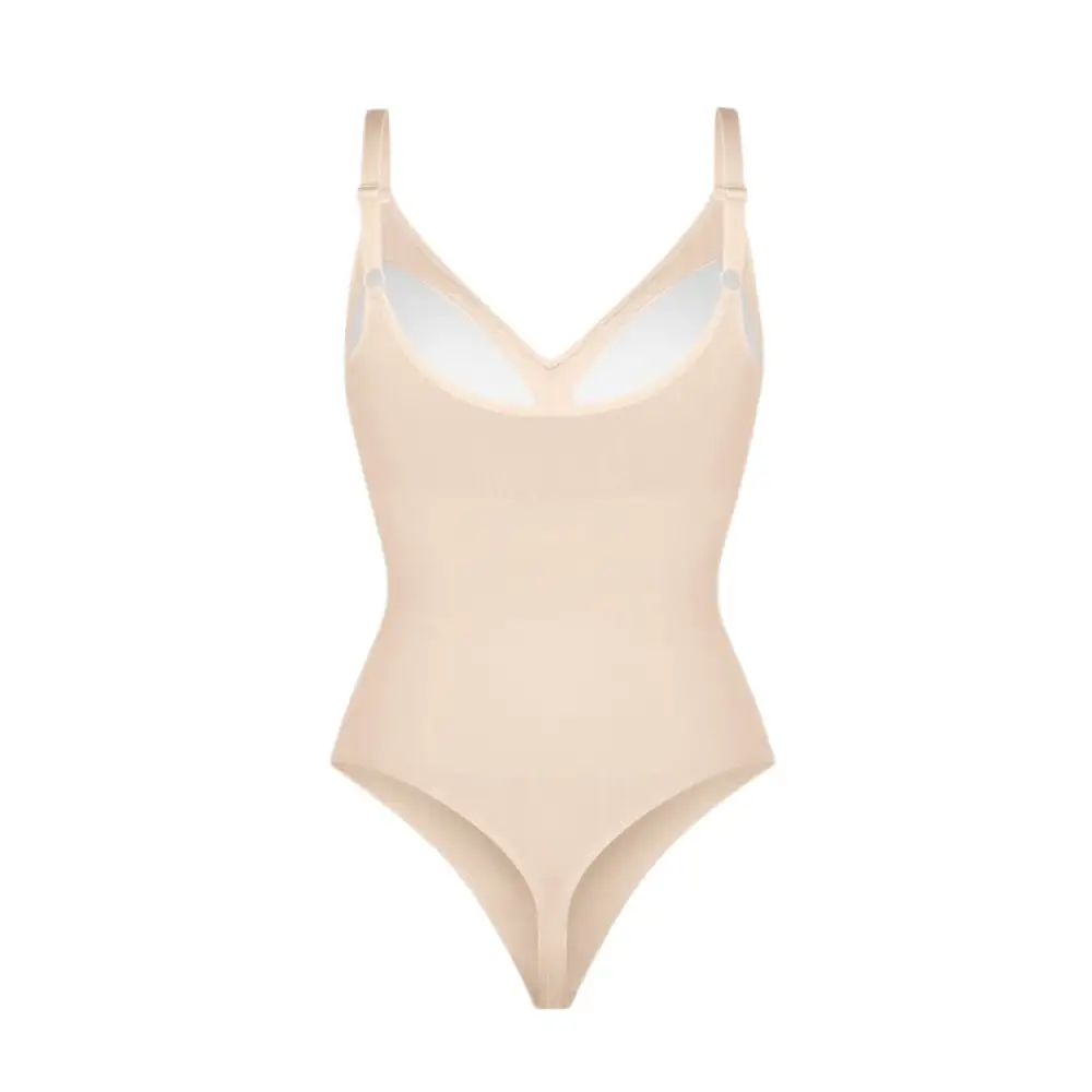 Braless Seamless Thong Shaping Bodysuit