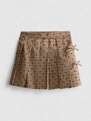 1-9yrs | Check Pleated Skirt