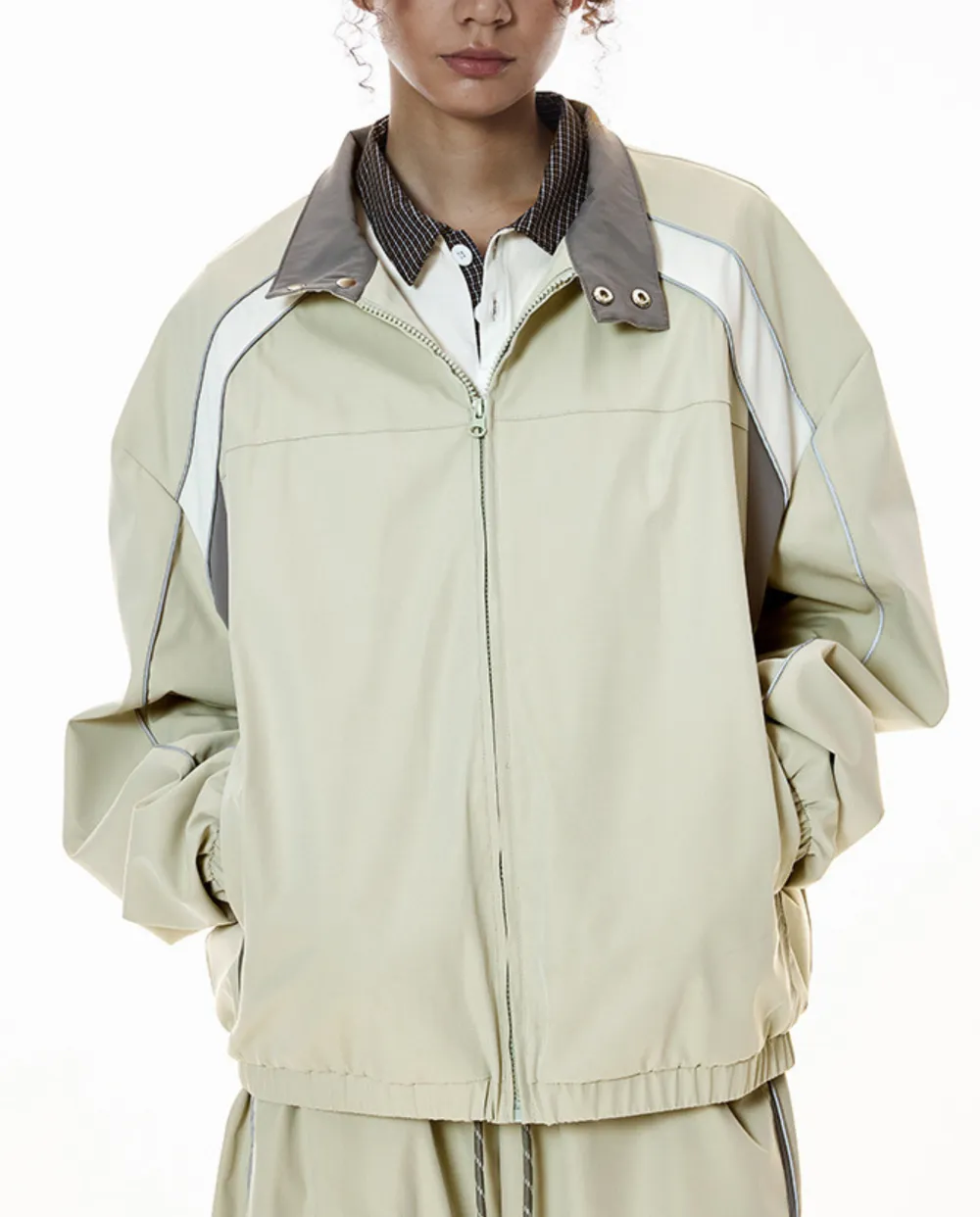 Wind Resistant Stand Collar Relaxed Fit Outdoor Utility Jacket