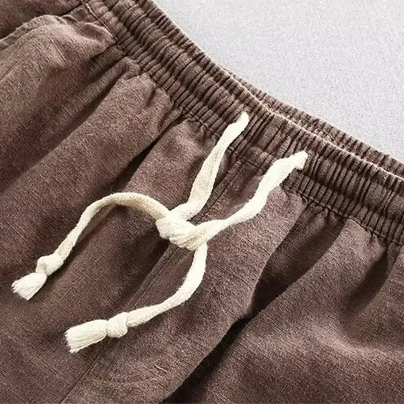 Drawstring Elastic Waist Shorts