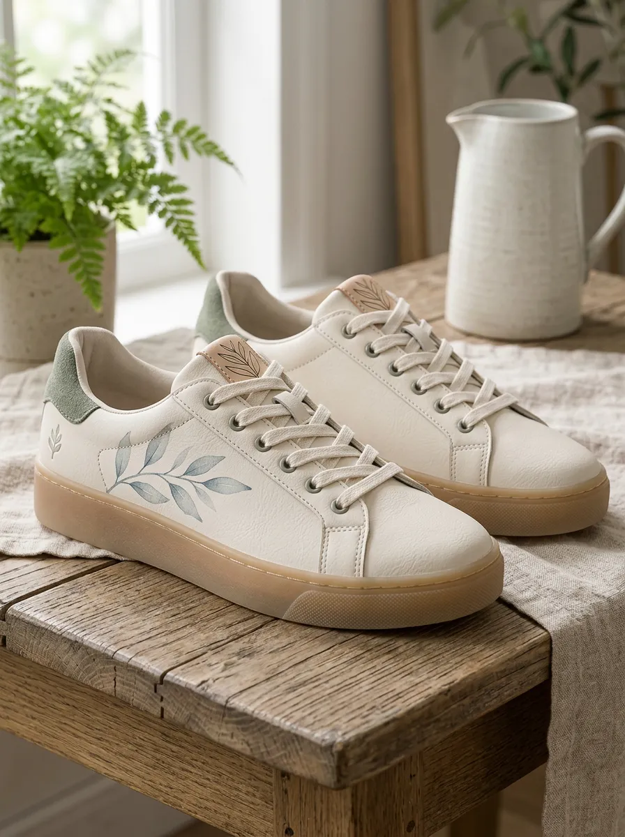 Women's Everyday Botanical Leaf Art Skate Shoes