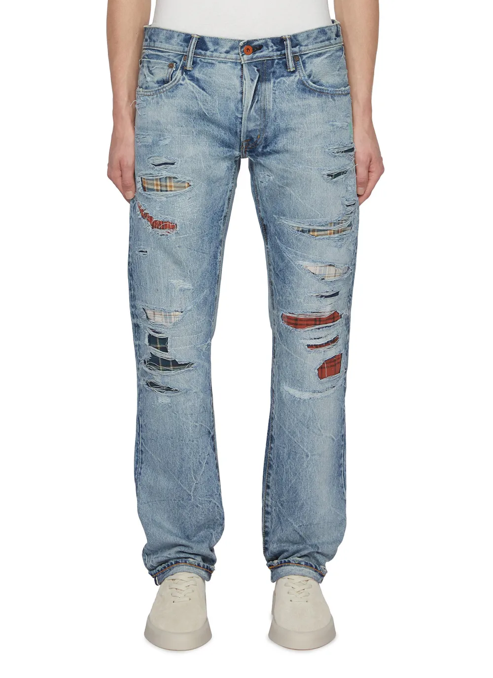 Daily Straight-Cut Comfortable Denim Blue Jeans