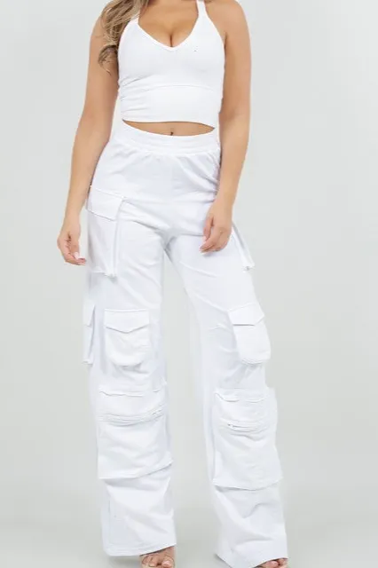 Structured Comfy Big Pockets Cargo Pants