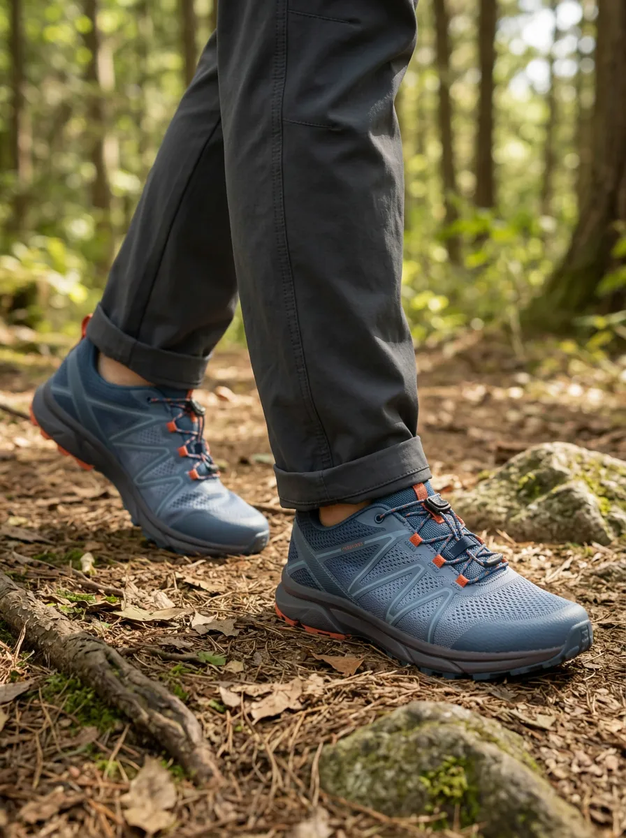 Men's Expedition Hiking Mesh Printed Shoes