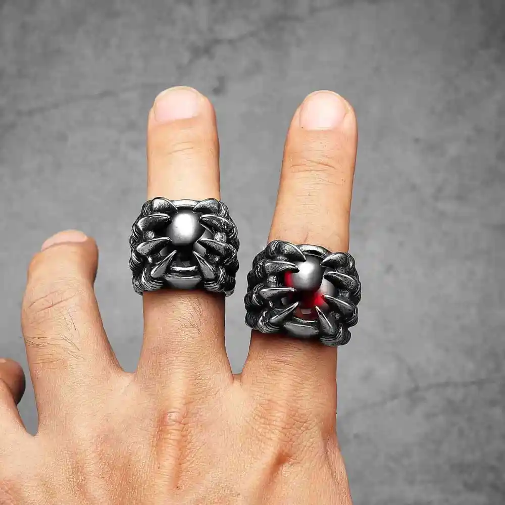 Men's Gem Dragon Claw Ring