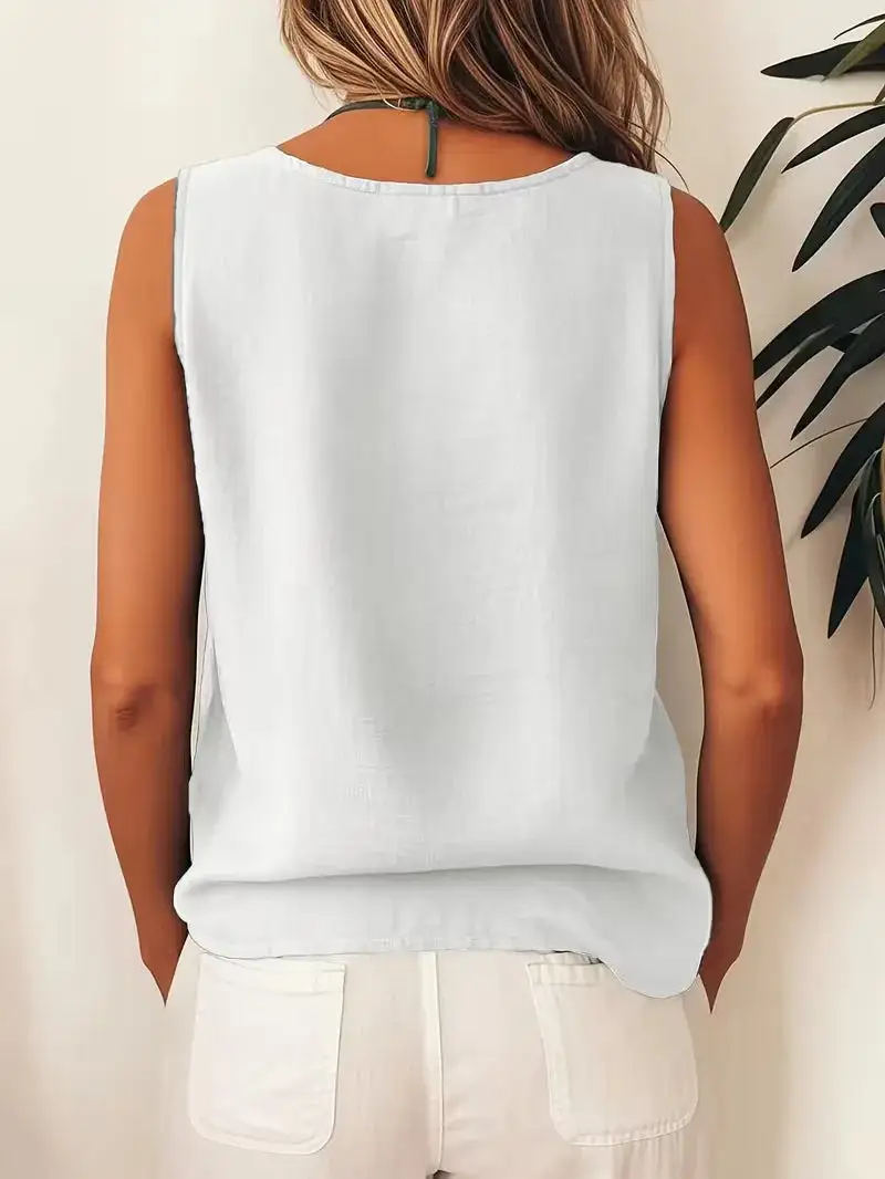 Button Detail Everyday Blouse