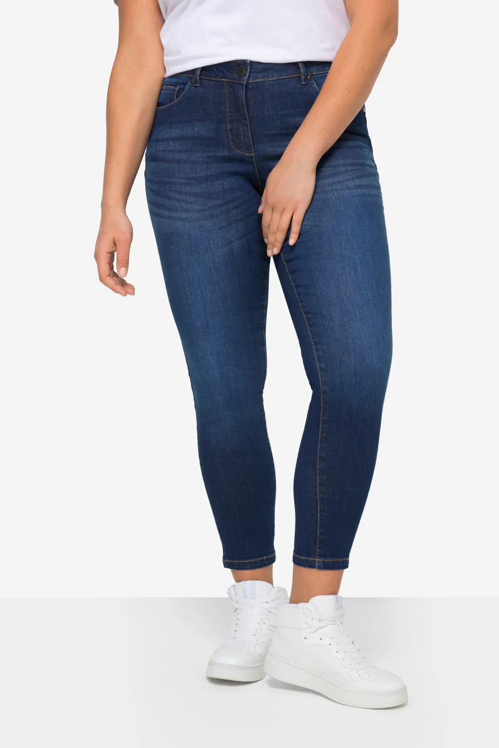 Solid Color Stretch Jeans