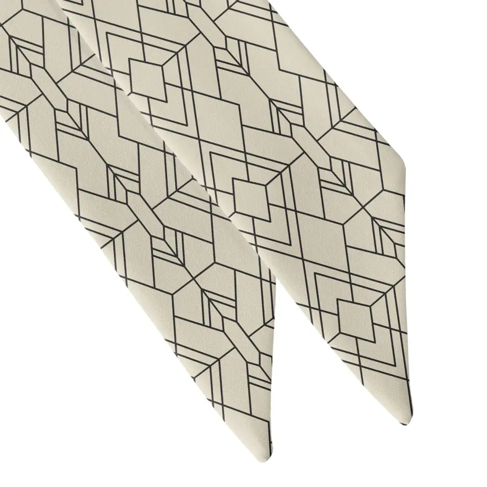 Vintage Deco Pattern Hair Scarf