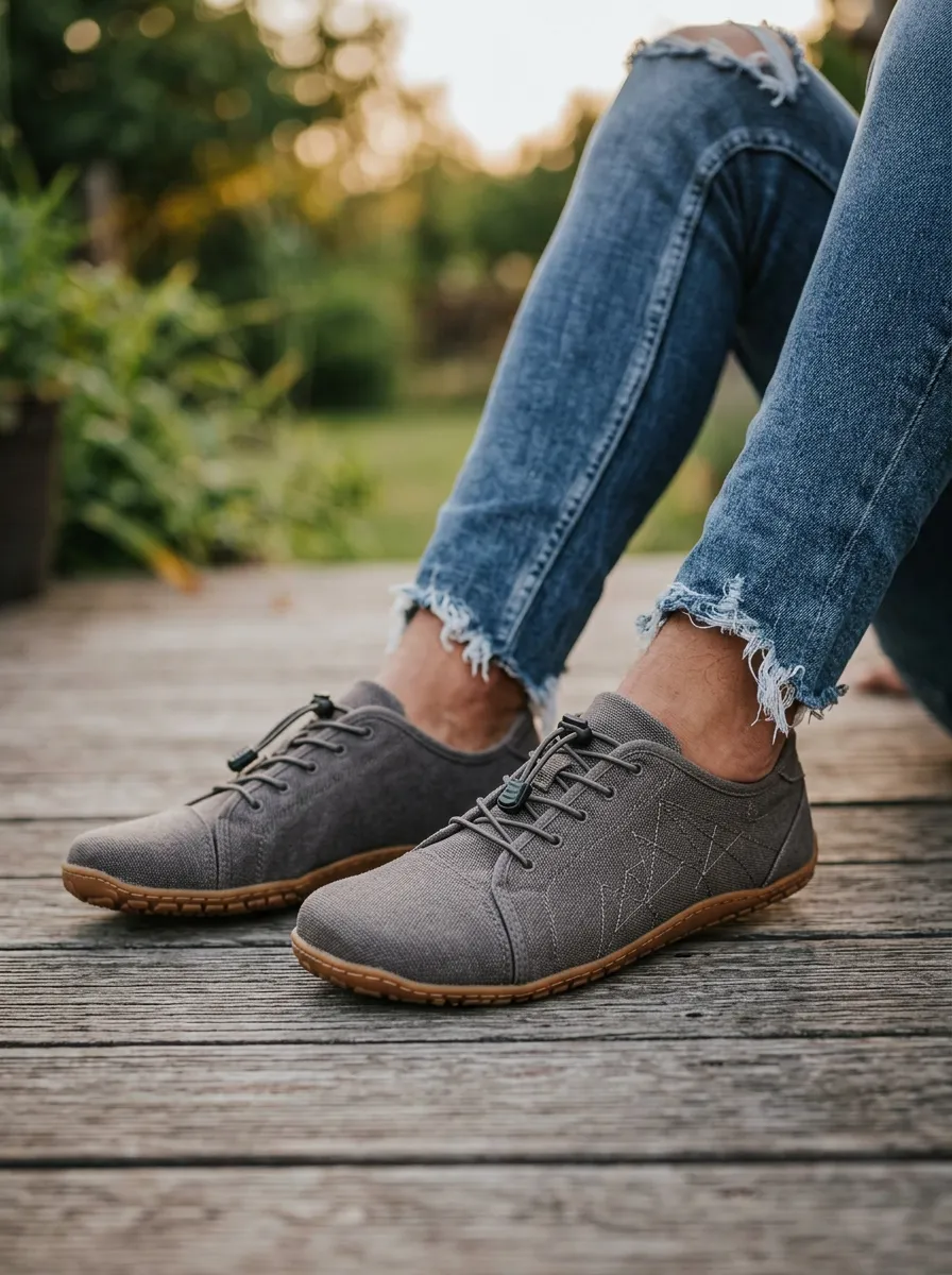 Lifestyle Geometric Minimalist Finish Unisex Barefoot Shoes
