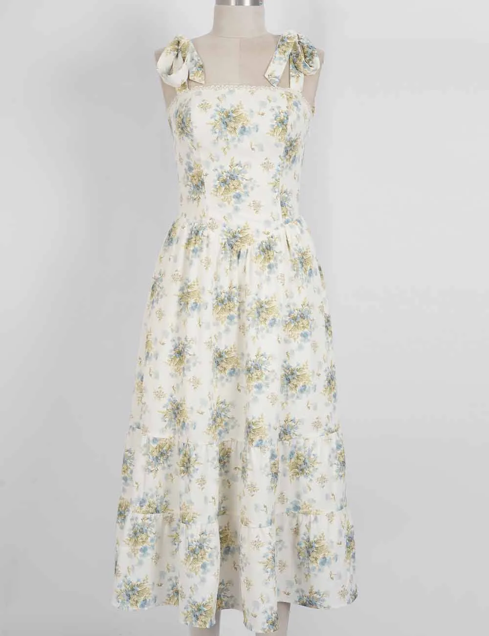 Strap Shoulder Midi Dress