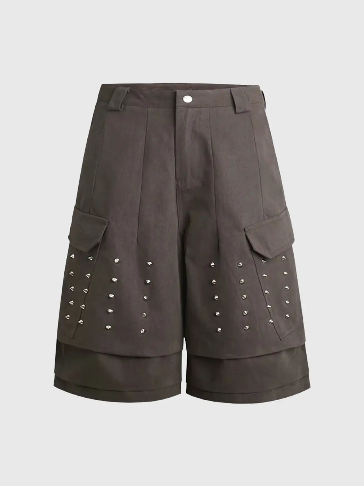 Structured Wide-Leg Shorts