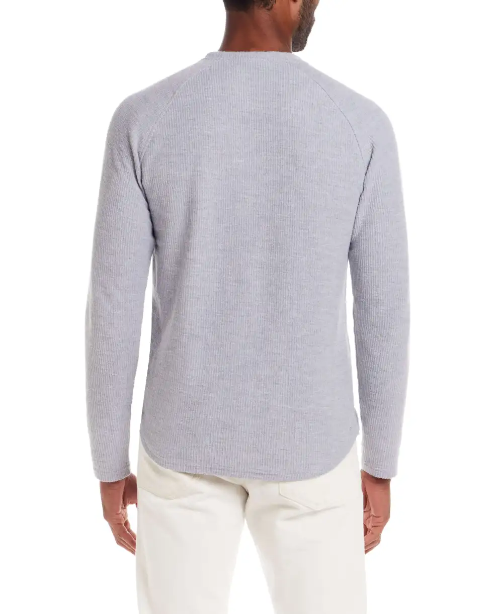 Men's Classic Textured Crewneck Raglan T-Shirt