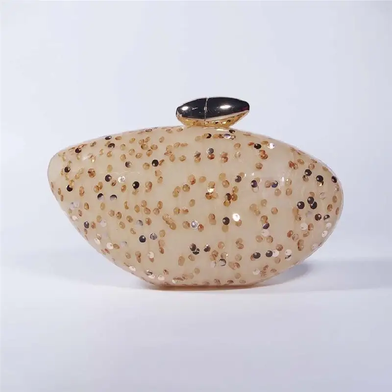 Textured Acrylic Bullet Clutch