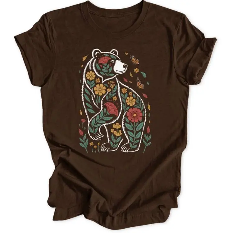 Floral Bear Unisex T-Shirt