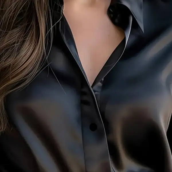 Satin Blouse Long Sleeve Elegance