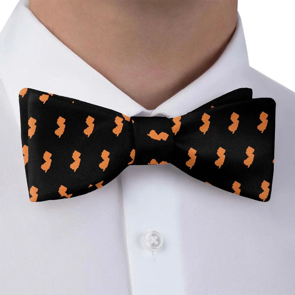 Stylish Outline Motif Bow Tie