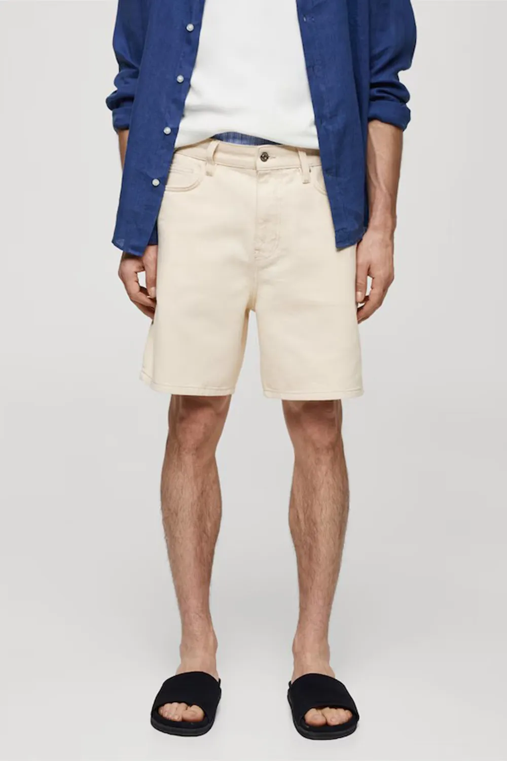 Non-Stretch Denim Shorts